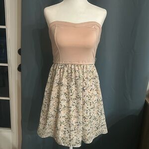Charlotte Russe strapless mini dress